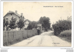 CPA 95 Franconville Rue Du Plessis - Franconville