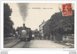 CPA 95 Luzarches La Gare Et Le Train - Luzarches