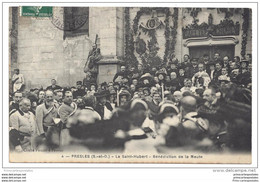 CPA 95 Presle La Saint Hubert Bénédiction De La Meute - Presles