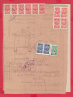 258632 / Bulgaria 1956 - 22 Leva  Revenue Fiscaux People's Councils , Architectural Design Of A House , Svishtov - Architecture