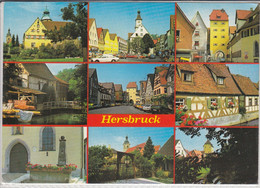 HERSBRUCK - Mehrfachansicht, Gel. Schöner Stempel - Hersbruck