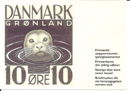 Greenland Post - Card Stamps That Where Never Issued 2001 - Seal - Grönland