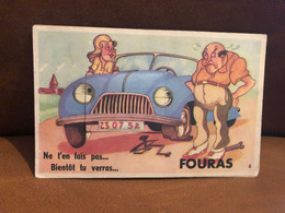 Fouras * Carte à Système Ancienne Complète * Automobile Panne - Fouras-les-Bains