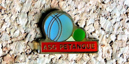 Pin's PETANQUE Jeu Provençal - ASG Pétanque GERARDMER 88 - Verni époxy - Fabricant Inconnu - Pétanque