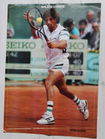 Grand Poster Double Face Tennis Roland Garros Henri Leconte Gabriela Sabatini - Other & Unclassified