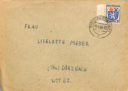 Allemagne Zone Française  1946  Lettre De  Freiburg    (G0722) - Autres & Non Classés