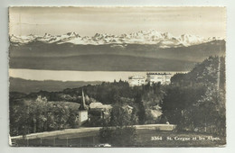 ST. CERGUE ET LES ALPES - VIAGGIATA  FP - Saint-Cergue