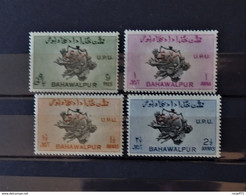01 - 21 //  Bahawalpur 1949 - N° 25 - 28 - Stamps With Overprint - MH - * - Value : 12 Euros - Bahawalpur