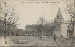 VENISSIEUX - RHONE- LA PLACE LEON SUBL - ANNEE 1915 - Vénissieux