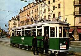 N°9493 R -cpm Automotrice Be 4/4 à La Place Du Cirque -Geneve- - Strassenbahnen