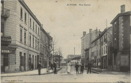 ST FONS - RHONE - RUE CARNOT -  ANNEE 1915 - Otros & Sin Clasificación