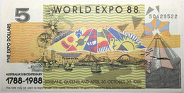 Australie - 5 Dollars - 1988 - PICK AED-2 - SPL - Andere & Zonder Classificatie