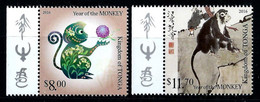 Tonga 2016: Year Of The Monkey ** MNH - Astrology