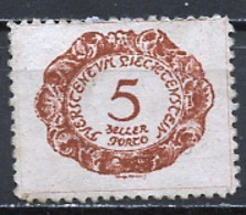 Liechtenstein Taxe 1920 Y&T N°T1 - Michel N°P1 Nsg - 5h Chiffre - Segnatasse