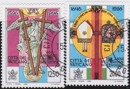 Vatican   .   Y&T   .    1034/1035    .      O     .    Cancelled  .   /   .  Oblitéré - Used Stamps