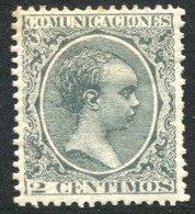 Ed 213* 1889 Alfonso XIII Pelón 2 Cts Verde En Nuevo - Unused Stamps