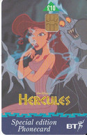 TARJETA DEL REINO UNIDO DE HERCULES (DISNEY) - BT Promotionnelles