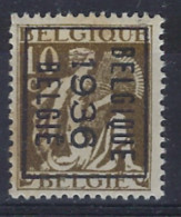 CERES Nr. 337 Voorafgestempeld TYPO Nr. 304 B BELGIQUE 1936 BELGIE ** MNH En In Zéér Goede Staat , Zie Ook Scan ! - Sobreimpresos 1932-36 (Ceres Y Mercurio)