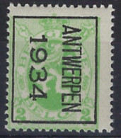 Heraldieke Leeuw Nr. 277 TYPO Voorafgestempeld Nrs. 269 B ** MNH En In Zéér Goede Staat , Zie Ook Scan ! - Typos 1929-37 (Lion Héraldique)