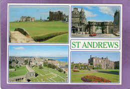 ST ANDREWS The R. & A. From Swilcan Burn. West Port. The Univeristy Town Of St Andrews United College Quadrangle - Fife