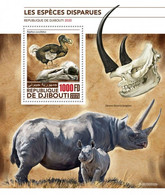 Djibouti 2020, Animals Desapeared, Rhino, Stork, BF - Fossils