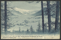 CRESTA,CELERINA UND SAMADEN GR IM WINTER Old Postcard (see Sales Conditions) 03501 - Celerina/Schlarigna