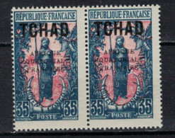 TCHAD    YVERT  :   28 X 2 NEUF AVEC  CHARNIERES      ( CH   3 / 63 ) - Unused Stamps