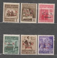 Italy EmissionI C.L.N. 1945 Savona Sassone#1-6 Mint Hinged - Centraal Comité Van Het Nationaal Verzet (CLN)