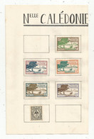 JC , 2 FEUILLES :10 TIMBRES  , NOUVELLE CALEDONIE ET DEPENDANCES, 4 Chiffre Taxe,frais Fr 1.95€ - Autres & Non Classés