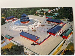 China Postcard, Beijing, Tiantan, The Heaven Of Temple, A Panoramic View Of The Hall Of Prayer For Good Harvests - China
