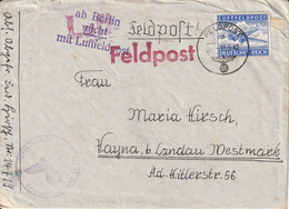 Allemagne Lettre Censurée Feldpost 1942 - Brieven En Documenten