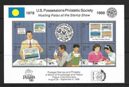 PALAU 1988 SOCIETE PHILATELIQUE YVERT N°B4 NEUF MNH** - Palau