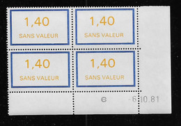 FRANCE  ( FFIC - 118 )  1981  N° YVERT ET TELLIER  FICTIF  N° F227   N** - Andere & Zonder Classificatie