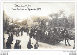 CPA 49 Carte Photo Villaines La Juhel Cavalcade Du 4 Septembre 1910 - Villaines La Juhel