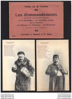 CPA Bergeret Nancy Serie De 5 Cartes Les Commandements + Pochette - Bergeret