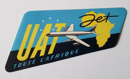 Etiquette UAT Jet Toute L'Afrique - Aufklebschilder Und Gepäckbeschriftung
