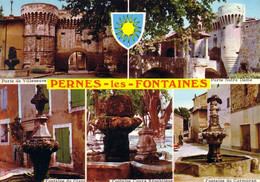 Pernes Les Fontaines 5 Vues Et Blason - Pernes Les Fontaines