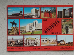 Windhoek, Mehrbild, Südwest-Afrika(gelaufen, 1990) #E2 - Namibie
