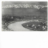 PANORAMA VU DE LA TRONCHE SUR LA CHAINE DE BELLEDONNE. - La Tronche