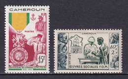 CAMEROUN - 1950/1952 - YT 295/296 * MLH - COTE = 14 EUR. - Ungebraucht