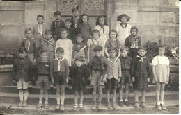 CARTE PHOTO - Thème école - Enfants - élèves - Foulards Scouts ? Lieu à Identifier - Scuole