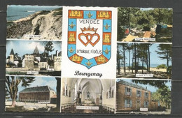 France - BOURGENAY - 1 CP - Multi-vues, Château, Maison Familiale, Camping, école,... - Autres & Non Classés