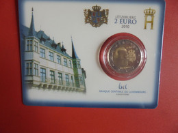 LUXEMBOURG 2 EURO 2010 En COIN-CARD EDITION LIMITEE (Tirage Au Dos) - Lussemburgo