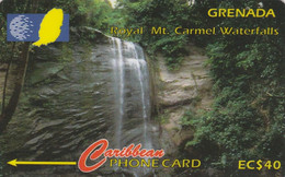 Grenada, 148CGRD, $40, Royal Mt Carmel Waterfalls, 2 Scans. - Granada