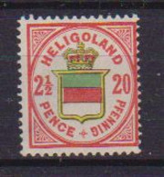 GERMANIA ANTICHI STATI 1876 STEMMA TRICOLORE AL CENTRO UNIF. 17 MLH VF - Héligoland