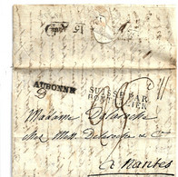 CH34 / SCHWEIZ - Aubonne Nach Nantes Par Pontalier - ...-1845 Prephilately