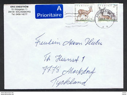 SWEDEN: 1992 COUVERT WITH:  2 K. 80 X 2 (1686 Aa) - TO GERMANY - Storia Postale