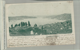 TURQUIE - CONSTANTINOPLE Panorama Du Bosphore ( Du Sud ) - Tentes Tsiganes 1901  (Janvier 2021 720) - Türkei