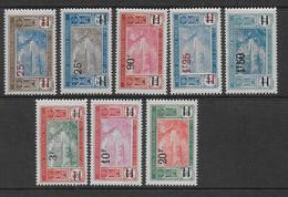 COTE D'IVOIRE - 1924/27 - YVERT N°73/80 * MLH (INFIME ROUSSEUR SUR LE 80) - COTE = 68 EUR. - Unused Stamps