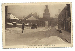 PONTARLIER - En Hiver - Porte St Pierre - C.L.B. éd. > Vente Directe X - Pontarlier